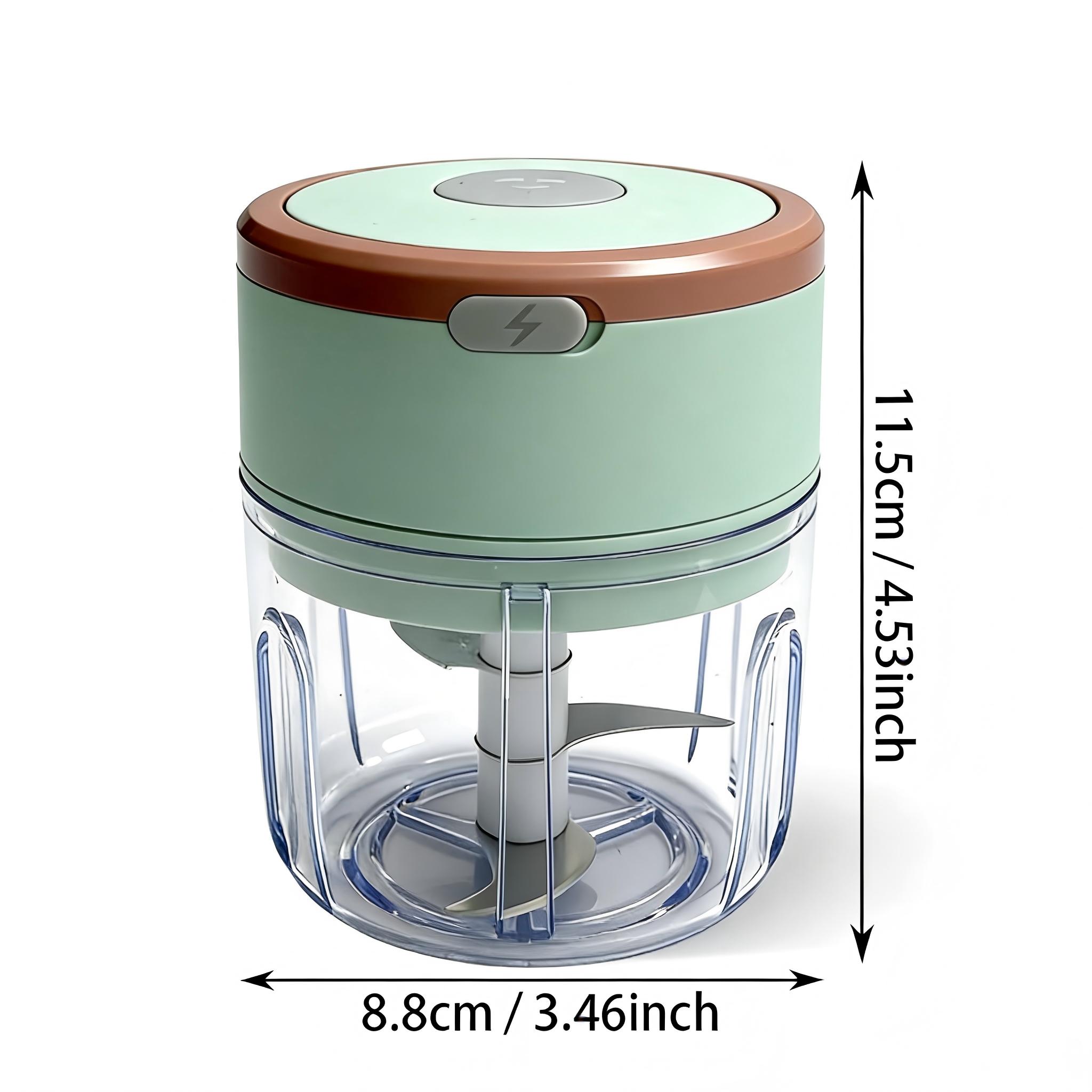 Electric Mini Food Chopper - Compact Portable Kitchen Appliance, Electric Garlic Mincer And Mini Food Processor, Portable Mini Food Processor, Rechargeable Vegetable Blender (Lightweight Design, Suitable for Nuts, Peppers, Onions) Plastic Material - Image 7