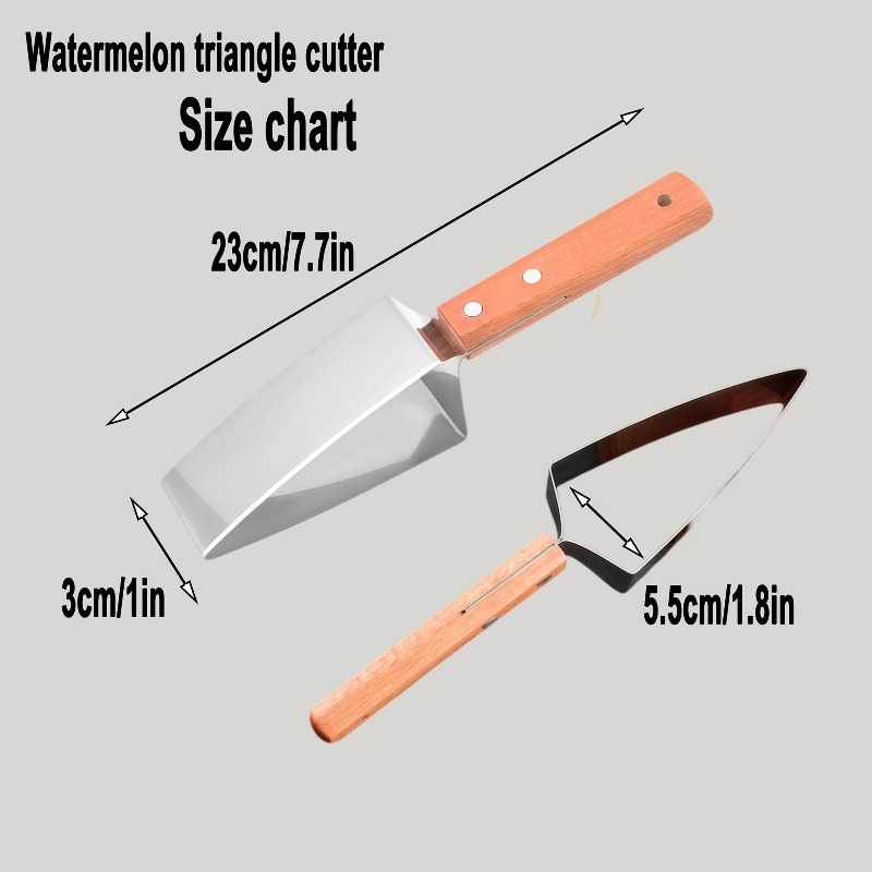 Watermelon Slicer Triangle Cutter/Kitchen Utensils And Gadgets/Kitchen Knives And Additions/Fruit Knife/Carving Knife/. Watermelon Triangle Cutter/Stainless Steel Fruit Cutter/Household Watermelon Cutter/Stainless Steel Cantaloupe Mango Cutter/Trian - Image 6