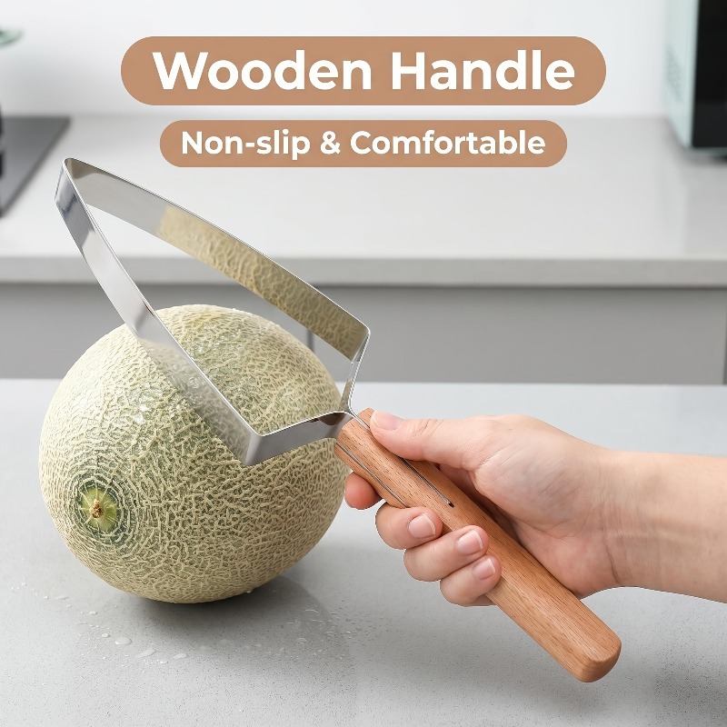 Watermelon Slicer Triangle Cutter/Kitchen Utensils And Gadgets/Kitchen Knives And Additions/Fruit Knife/Carving Knife/. Watermelon Triangle Cutter/Stainless Steel Fruit Cutter/Household Watermelon Cutter/Stainless Steel Cantaloupe Mango Cutter/Trian - Image 3