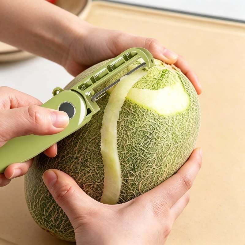 Random Colors Retractable Multifunctional Fruit Vegetable Peeler Ergonomic Handheld Kitchen Gadget Convenient for Outdoor Carrying for Apple Potato Carrot And Various Produce Efficient Daily Food Preparation Accessory